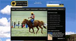 Desktop Screenshot of mongolianluxurytours.com