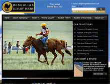 Tablet Screenshot of mongolianluxurytours.com